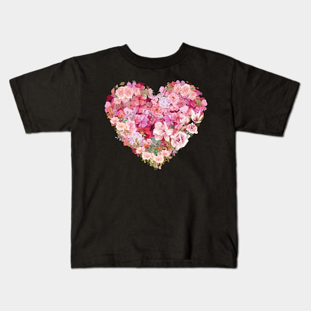 flowers and leaves Kids T-Shirt by sirazgar